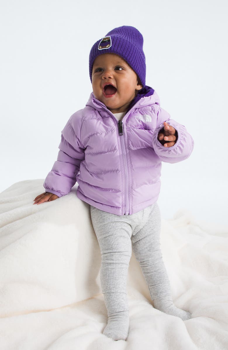 The North Face Kids' Perrito Reversible Water Repellent Hooded Jacket, Alternate, color, Lite Lilac