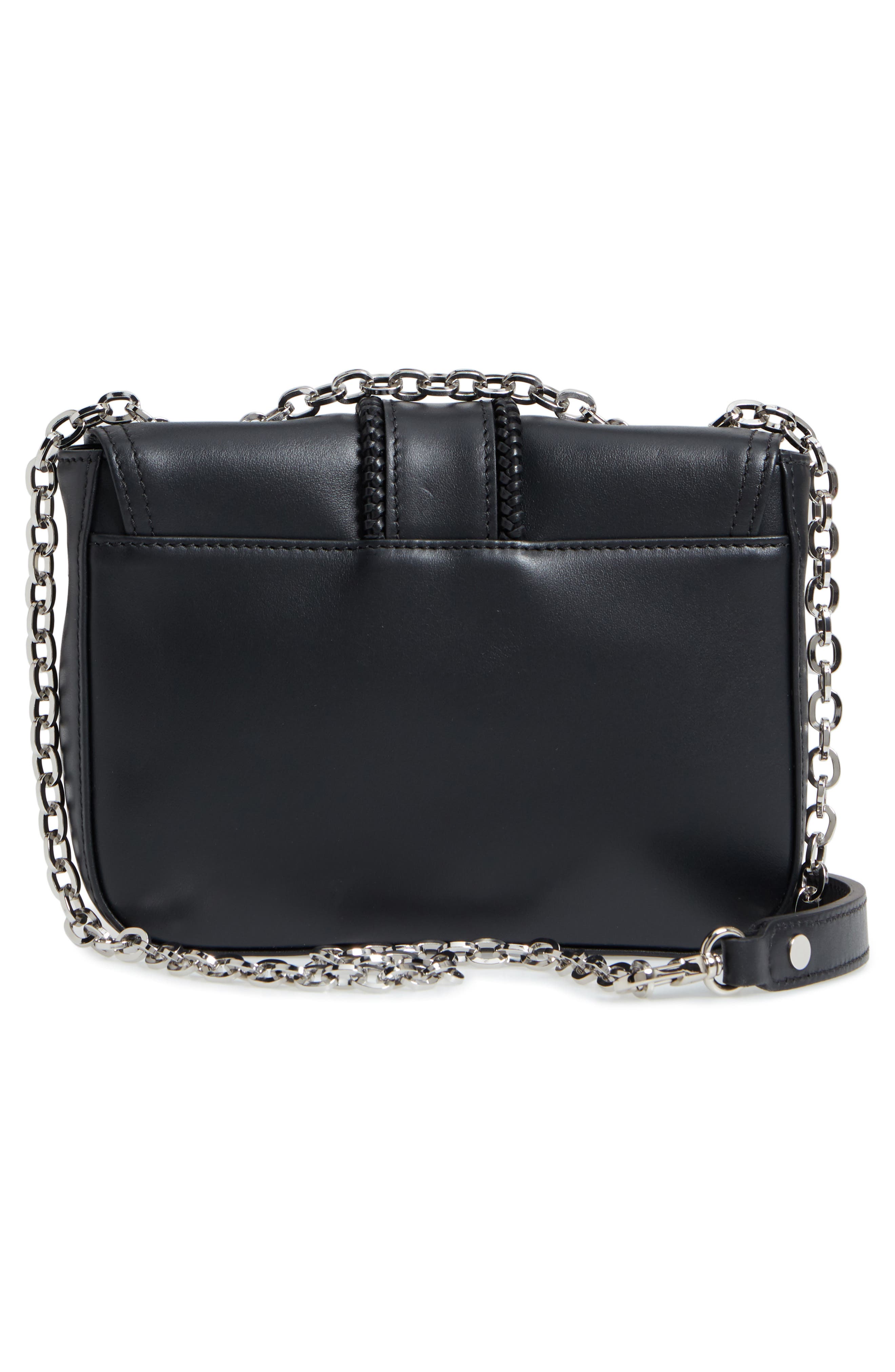 Longchamp Amazone Leather Crossbody Bag, Alternate, color, Black