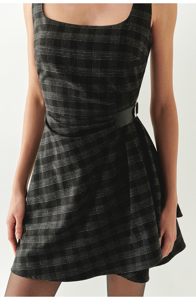 Exquise Jada Sleeveless Mini Dress, Alternate, color, Anthracite