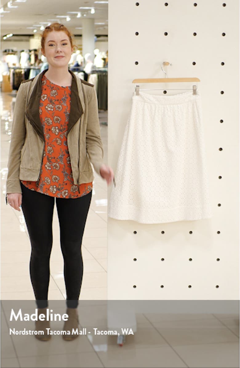 Eyelet A-Line Skirt, sales video thumbnail