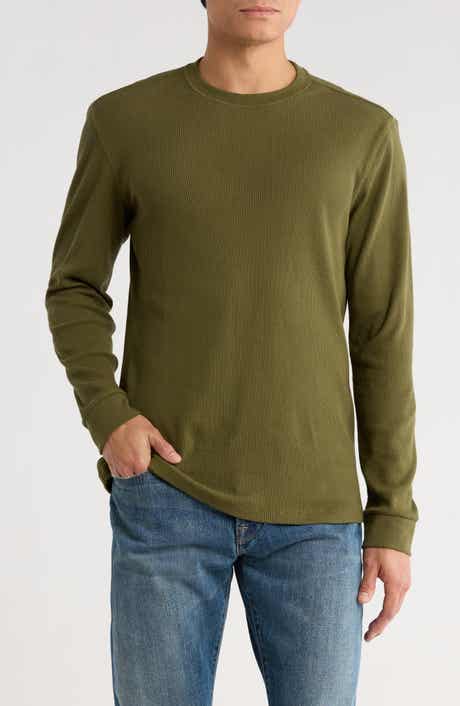 Joe's Crewneck Waffle Knit Long Sleeve T-Shirt
