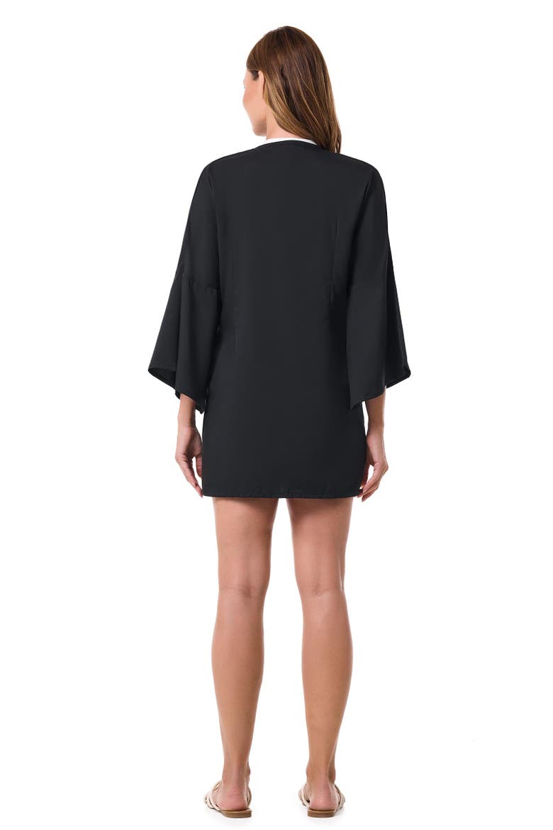 Ocean Drive Cover-Up with Front Tie, UPF 50+ Sun Protection, Alternate, color, Black