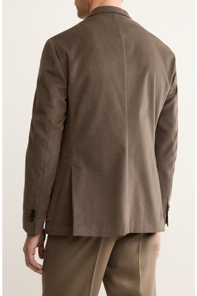 Slim Fit Stretch Cotton Blazer, Alternate, color, CARAMEL