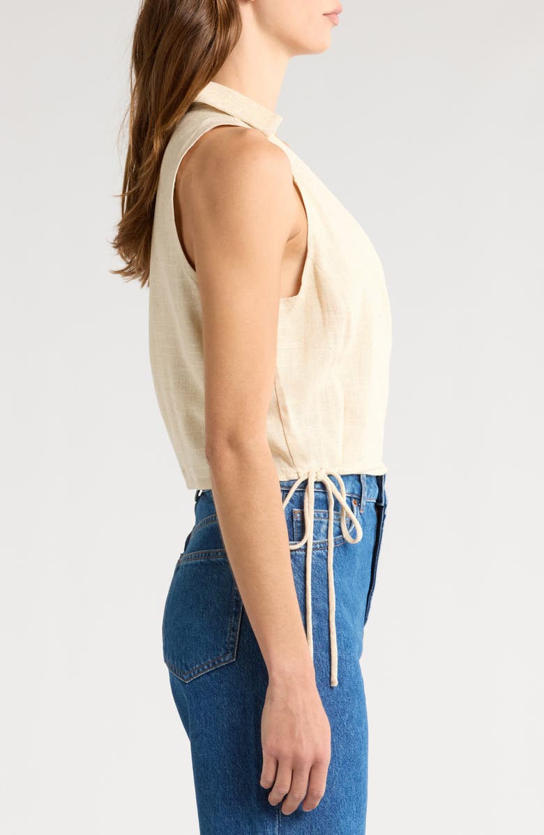 1.STATE Wrap Front Collar Top, Alternate, color, Natural