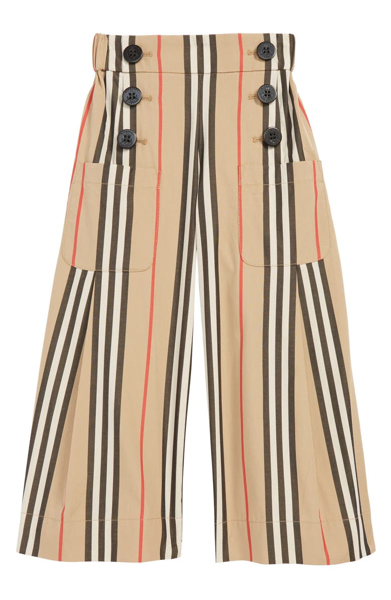 Burberry Taren Wide Leg Pants, Main, color, 