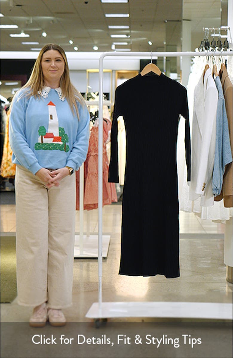Funnel Neck Long Sleeve Maxi Dress, sales video thumbnail