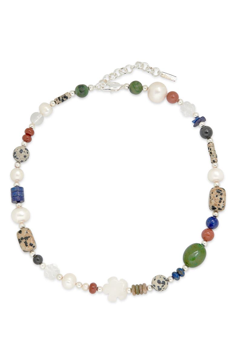 Éliou August Pearl & Semiprecious Stone Beaded Necklace, Main, color, 