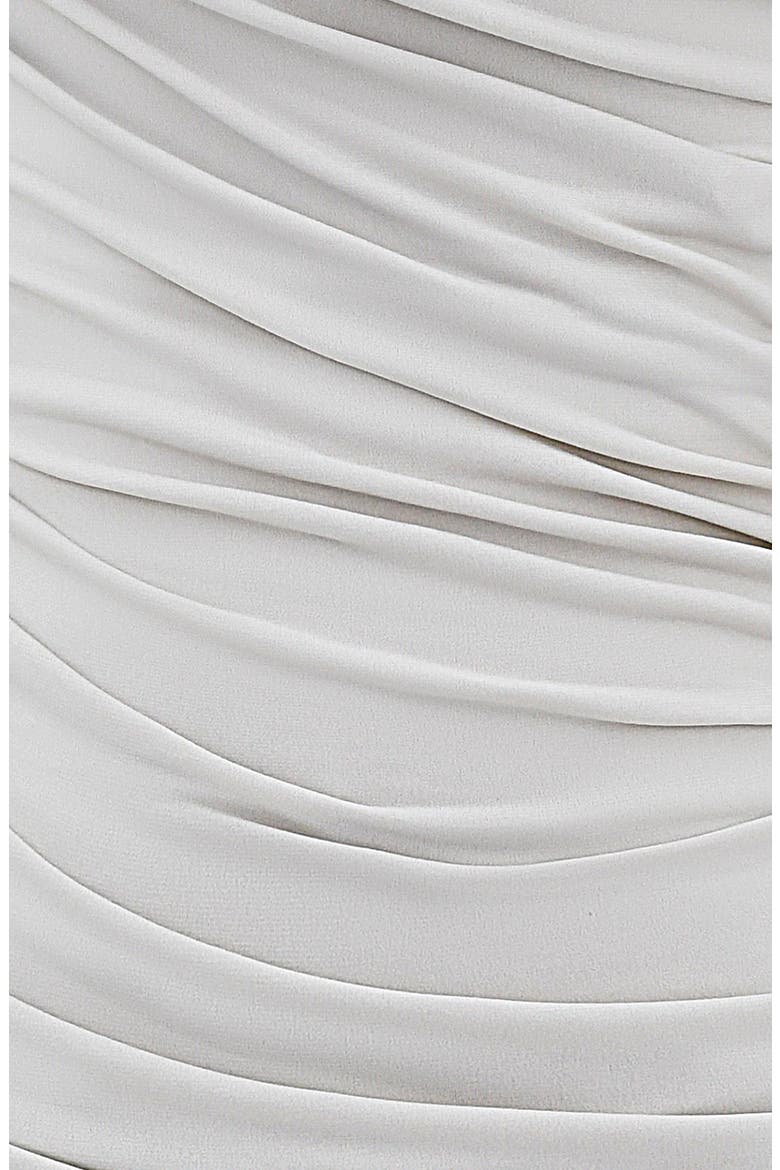 Asymmetric Neck Ruched Minidress, Alternate, color, TAUPE