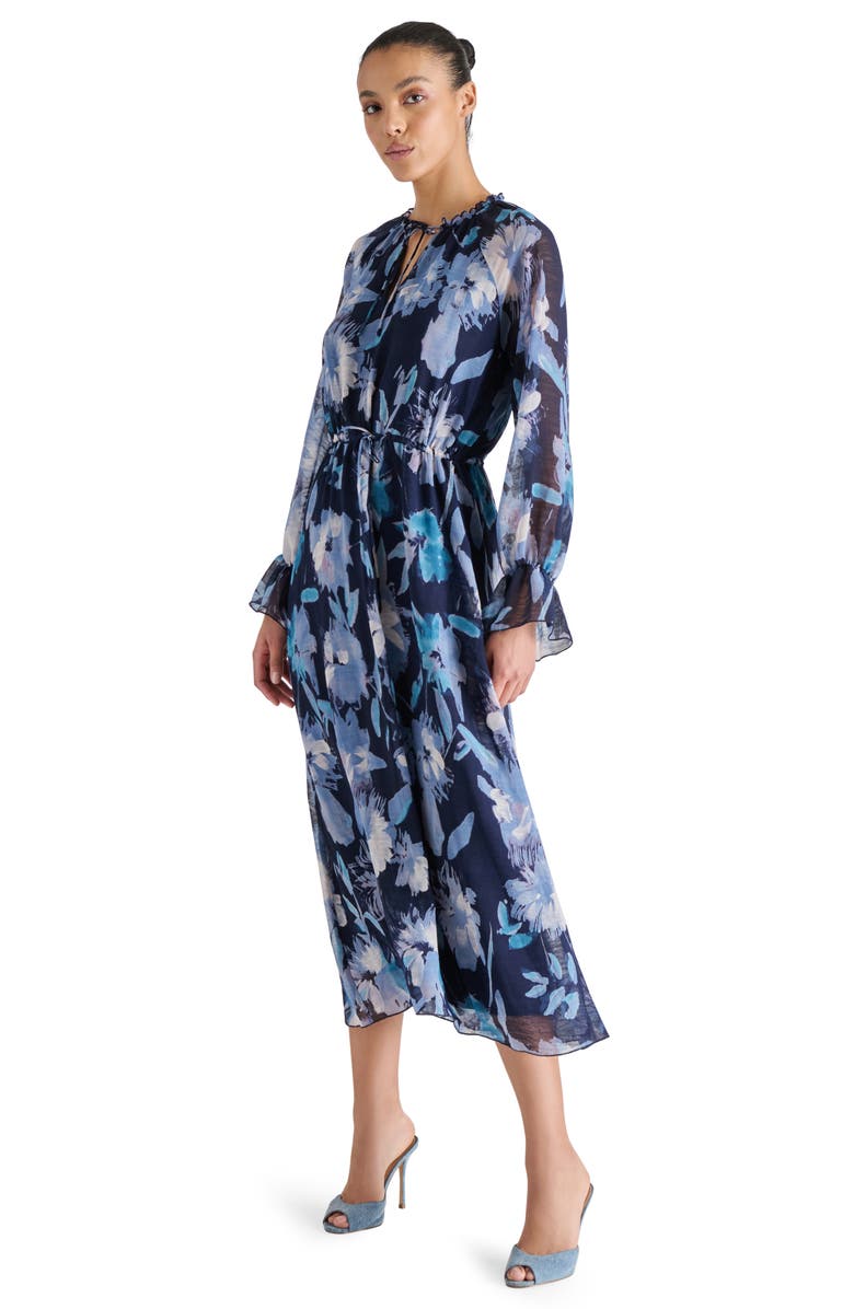 Steve Madden Elexa Long Sleeve Midi Dress, Alternate, color, Blurry Floral