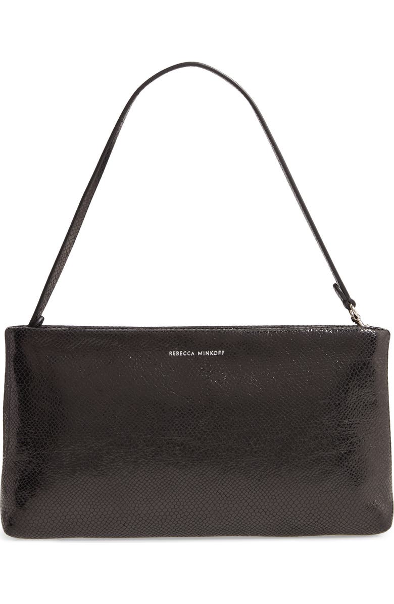Rebecca Minkoff Leather Zip Clutch, Main, color,
