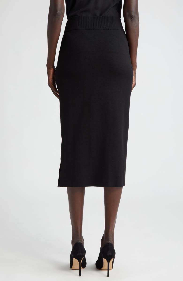 Akris punto Wool Stretch Knit Pencil Skirt, Alternate, color,