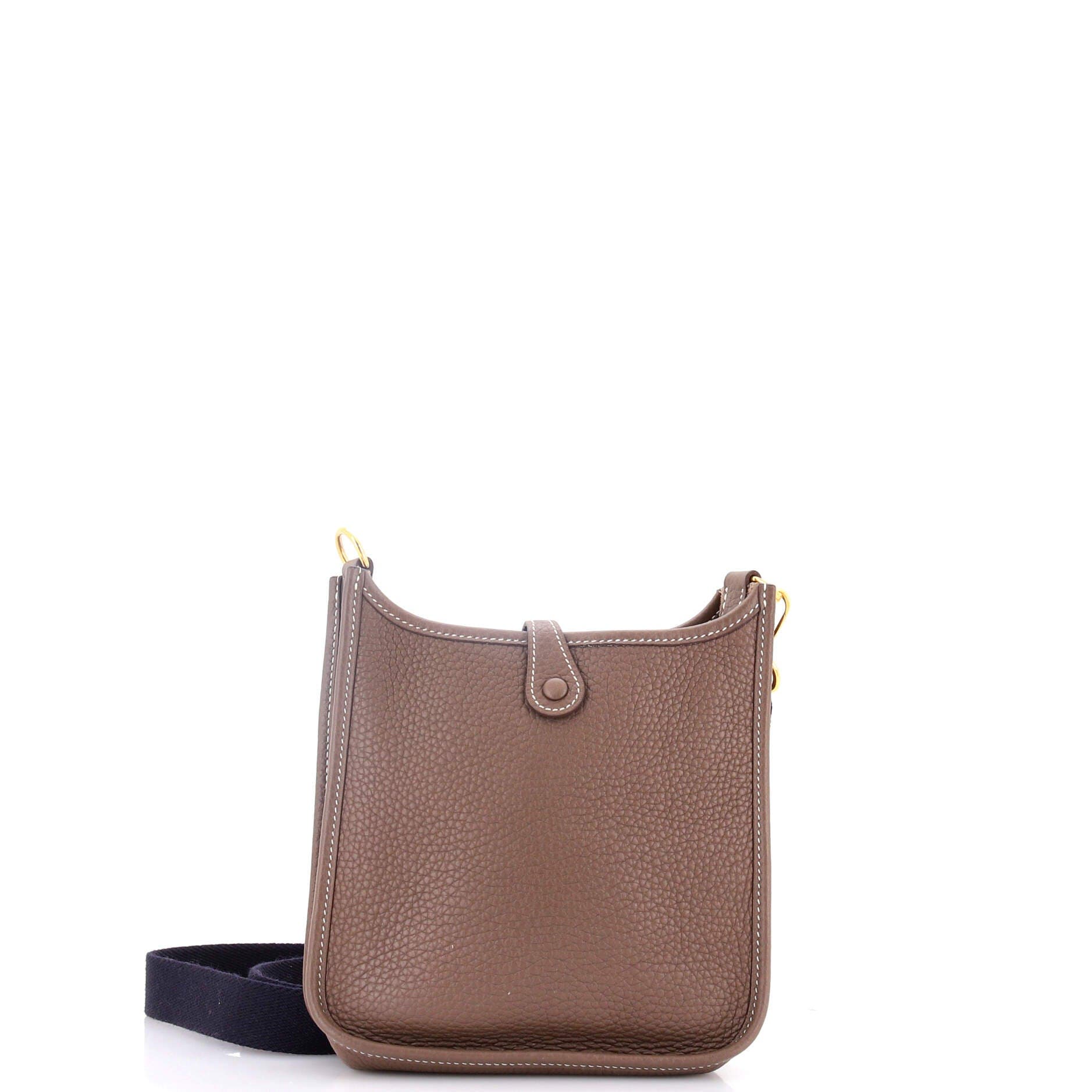 Pre-Owned Hermes Evelyne Bag Gen III Clemence TPM, Alternate, color, Etoupe