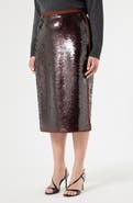 Marina Rinaldi Jersey Sequin Midi Skirt