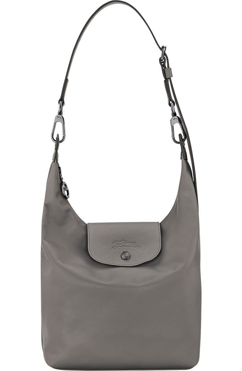 Longchamp Medium Le Pliage Xtra North/South Leather Hobo Bag, Main, color, Turtledove