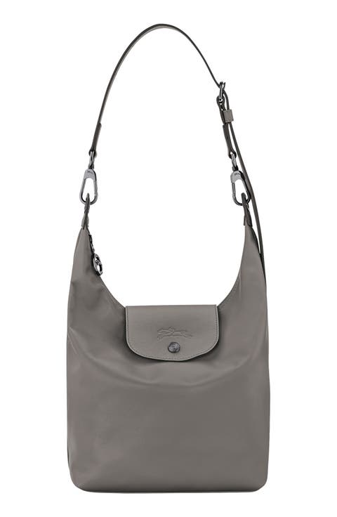 Medium Le Pliage Xtra North/South Leather Hobo Bag