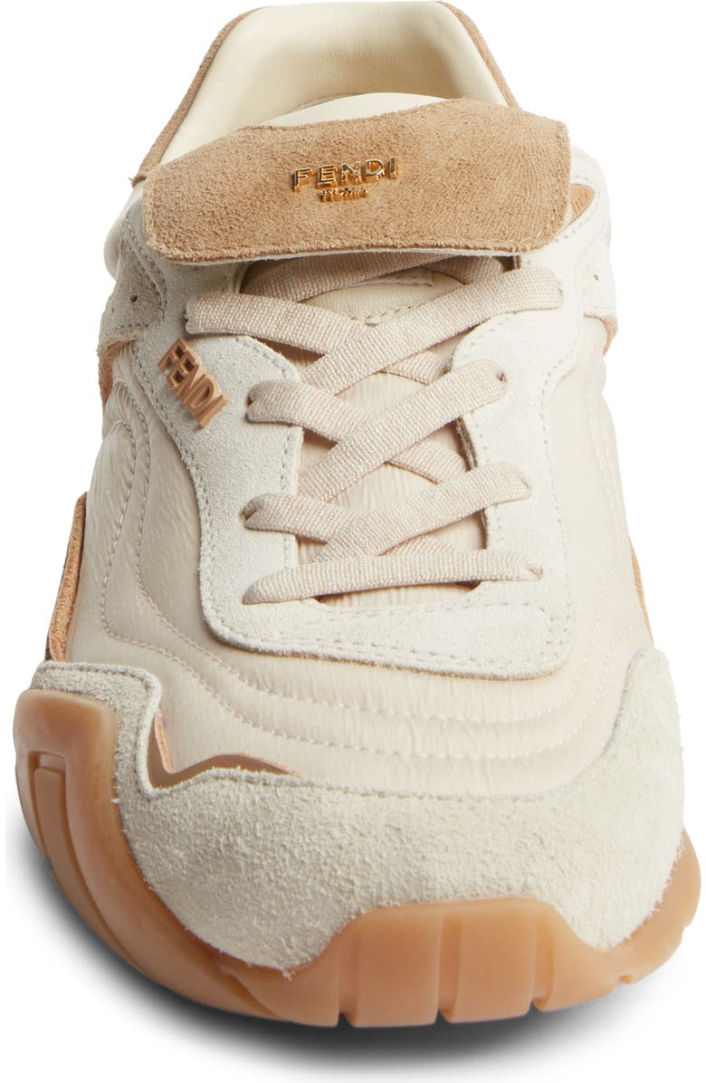 Fendi Pulse Low Top Sneaker, Alternate, color, Ivory