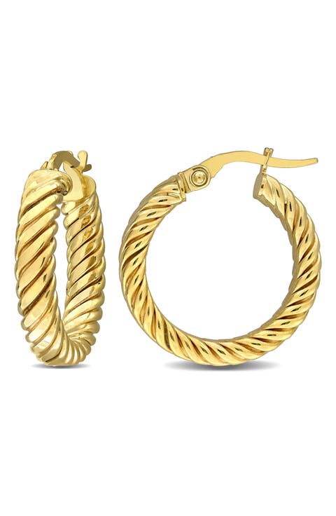 Twisted Hoop Earrings