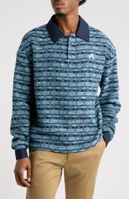MALBON GOLF Wabi Long Sleeve Polo