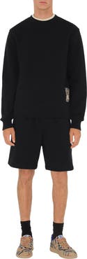 Burberry Check Label Cotton Shorts