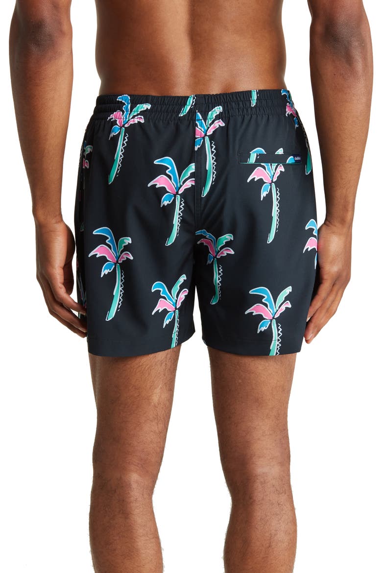 Classic Lined 5.5-Inch Swim Trunks, Alternate, color, BLACK - PATTERN BASE