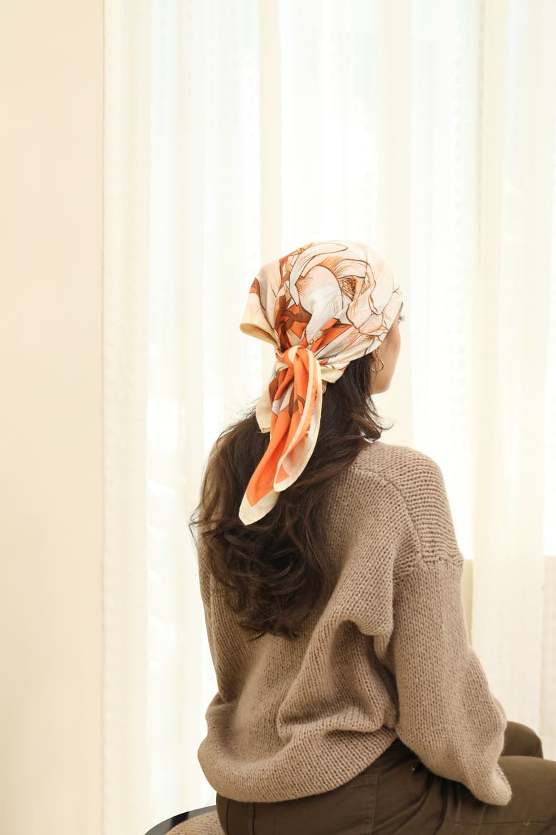 The Madeline Scarf, Alternate, color, Orange