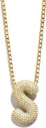 BaubleBar Bubble Initial Pendant Necklace