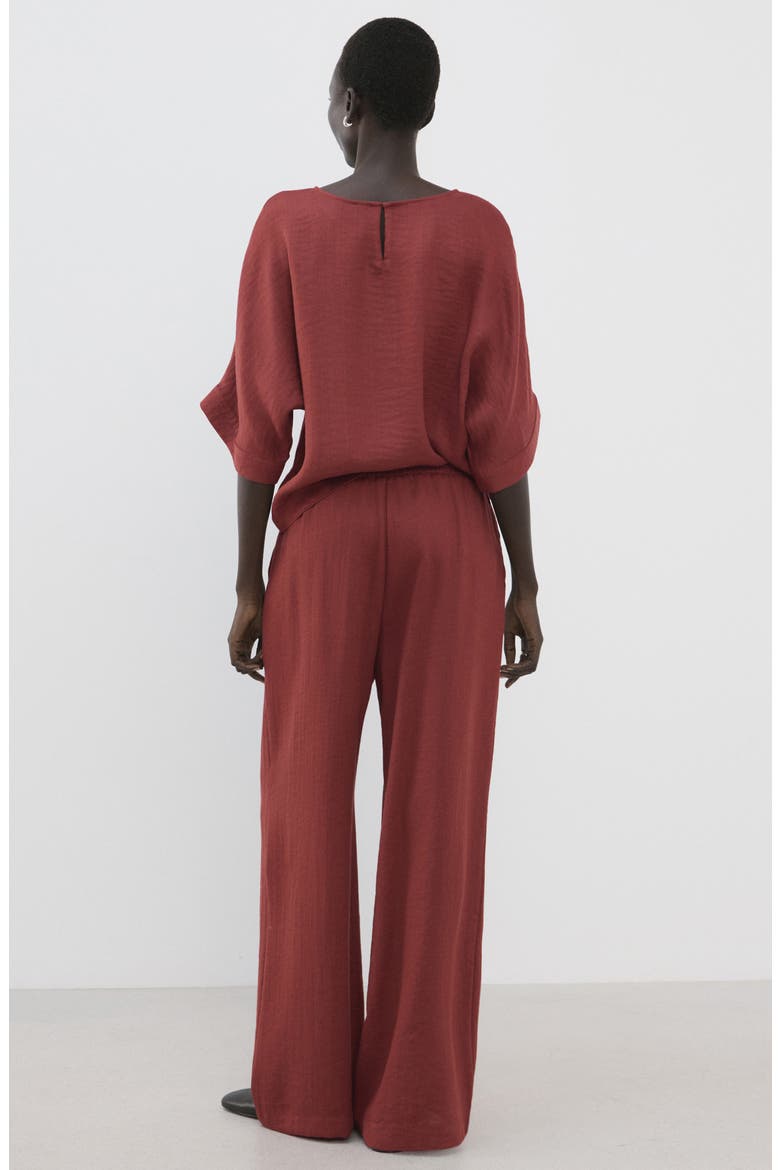 High Waist Palazzo Pants, Alternate, color, RED