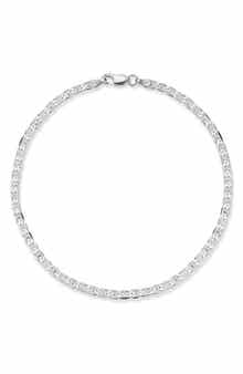 Yield of Men Sterling Silver Mariner Link Bracelet