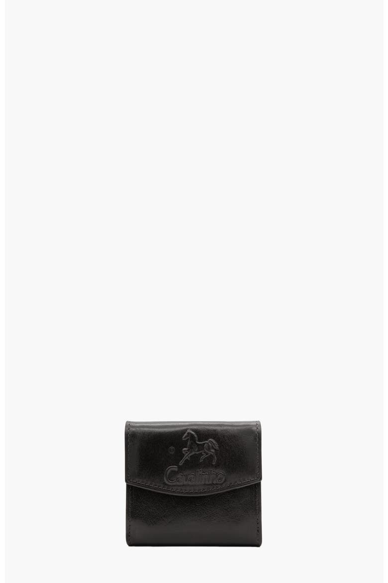 Gentleman Mini Trifold Leather Wallet 530, Main, color, Black