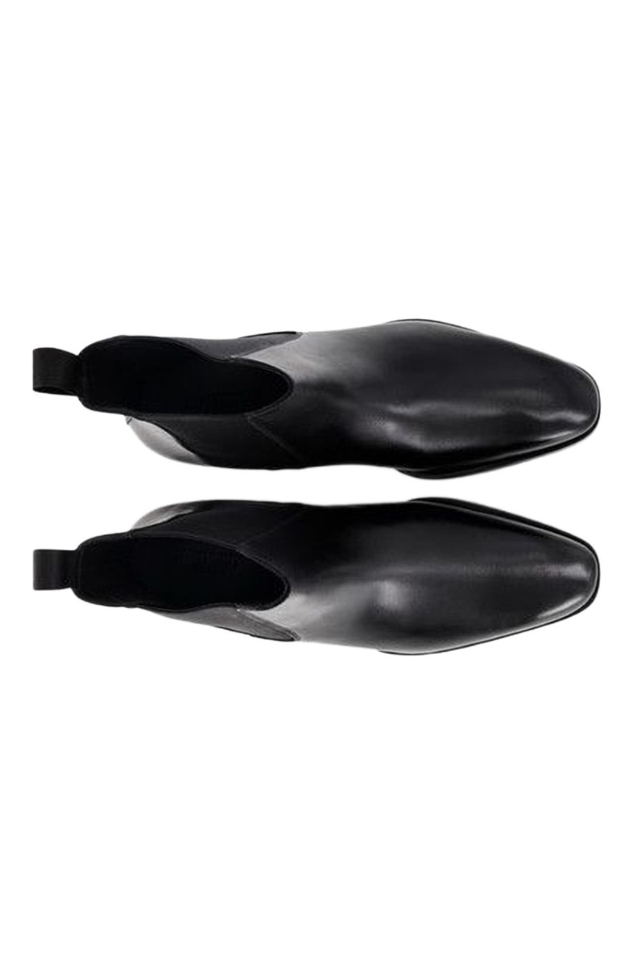 Anthony Veer Ashford Chelsea Boot, Alternate, color, Obsidian Black Leather