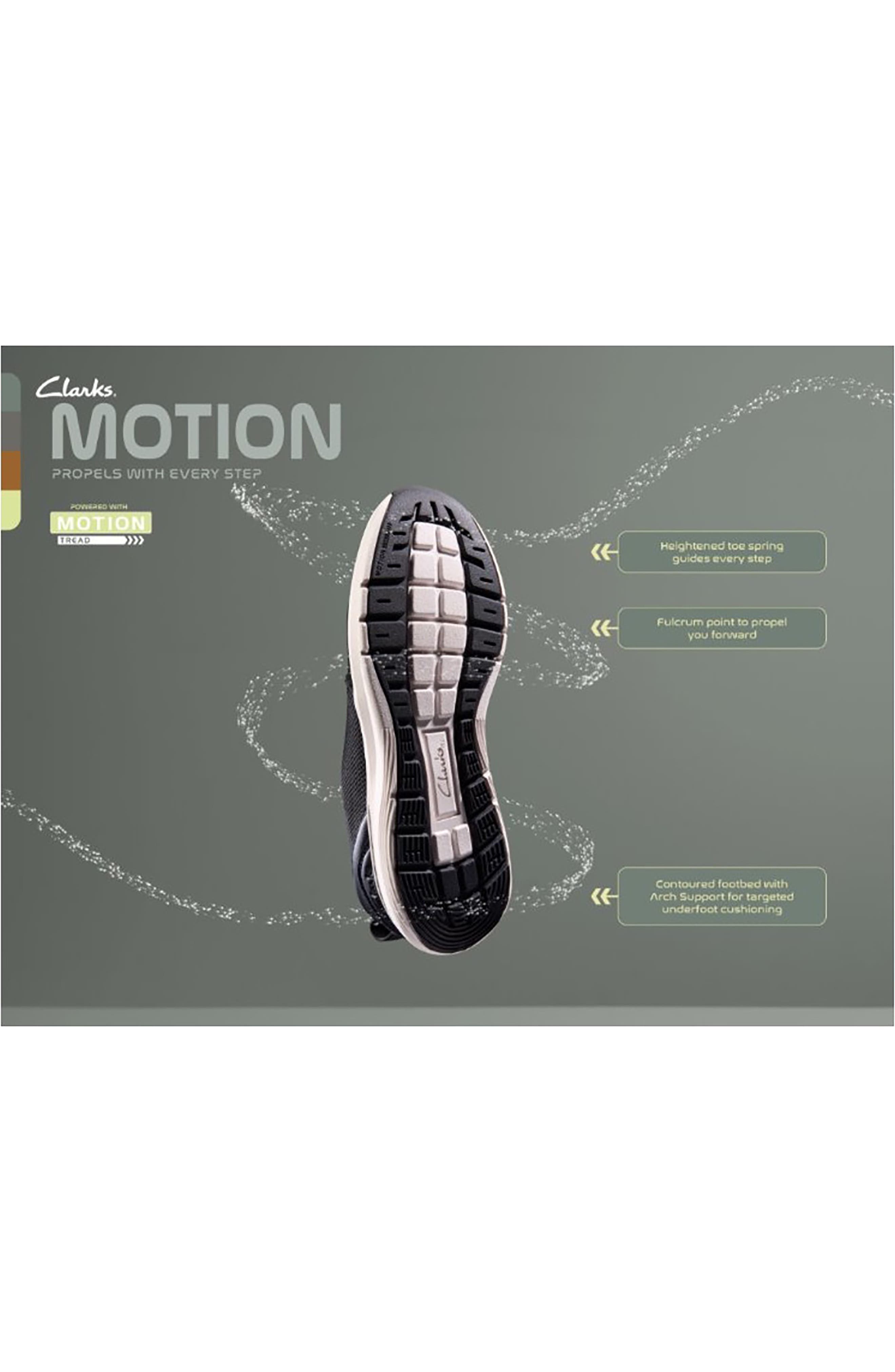 Clarks<sup>®</sup> Motion Trek Mx Sneaker, Alternate, color, Khaki