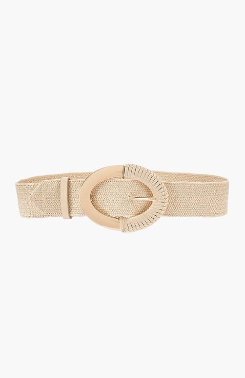 Women's Raffia Waist Belt