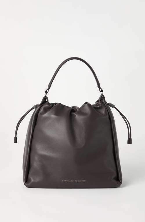 BRUNELLO CUCINELLI BRUNELLO CUCINELLI SOFT LEATHER MELLOW BUCKET BAG 