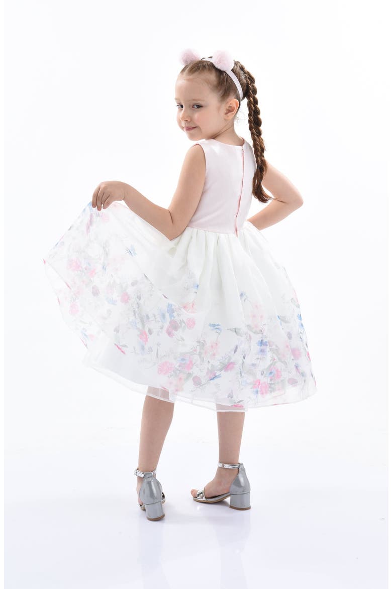 Mabel Floral Garden Organza Dress, Alternate, color, Pink
