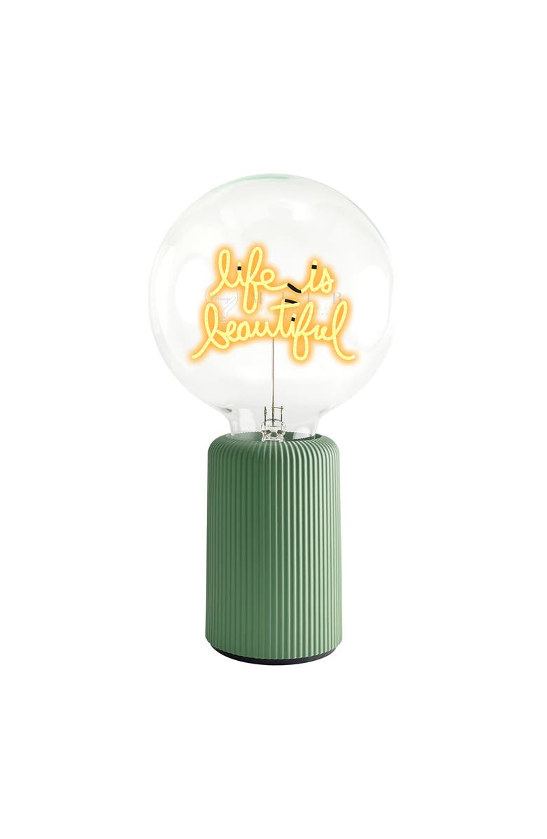 MITB Life Is Beautiful Portable Table Lamp, Main, color, Olive