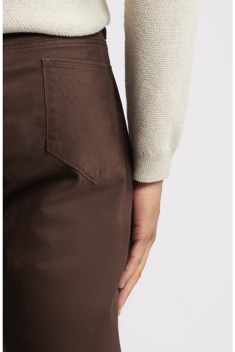 Straight Leg Stretch Pima Cotton Pants, Alternate, color, BROWN