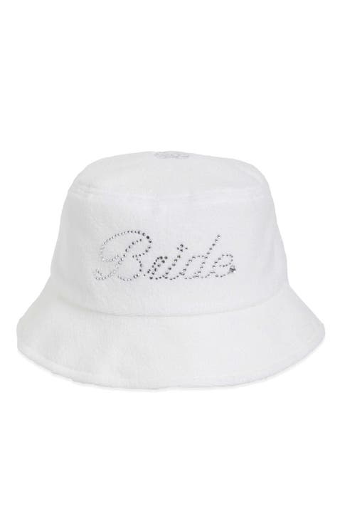 Bride Rhinestone (Reversible) Bucket Hat