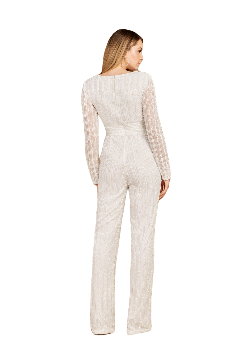 Long Sleeve Jump Suit, Alternate, color, Ivory