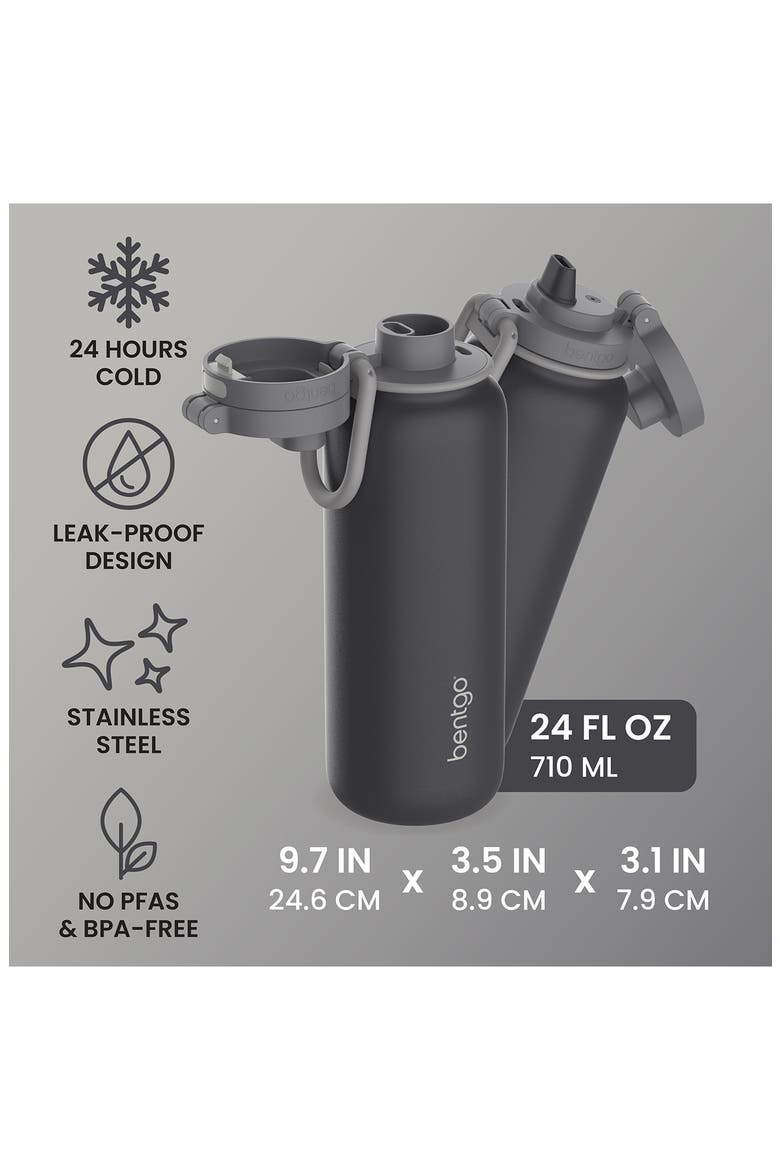 Flip 24 oz. Insulated Water Bottle, Alternate, color, TWEED