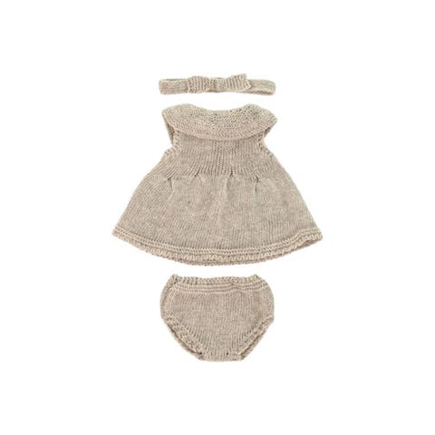 Knitted Doll Outfit for 12 5/8" Miniland Dolls