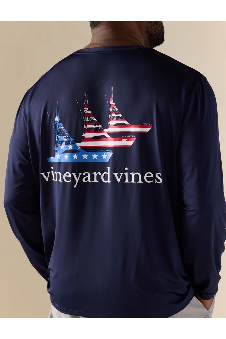 Big & Tall Sportfisher Harbor T-Shirt, Alternate, color, NAUTICAL NAVY
