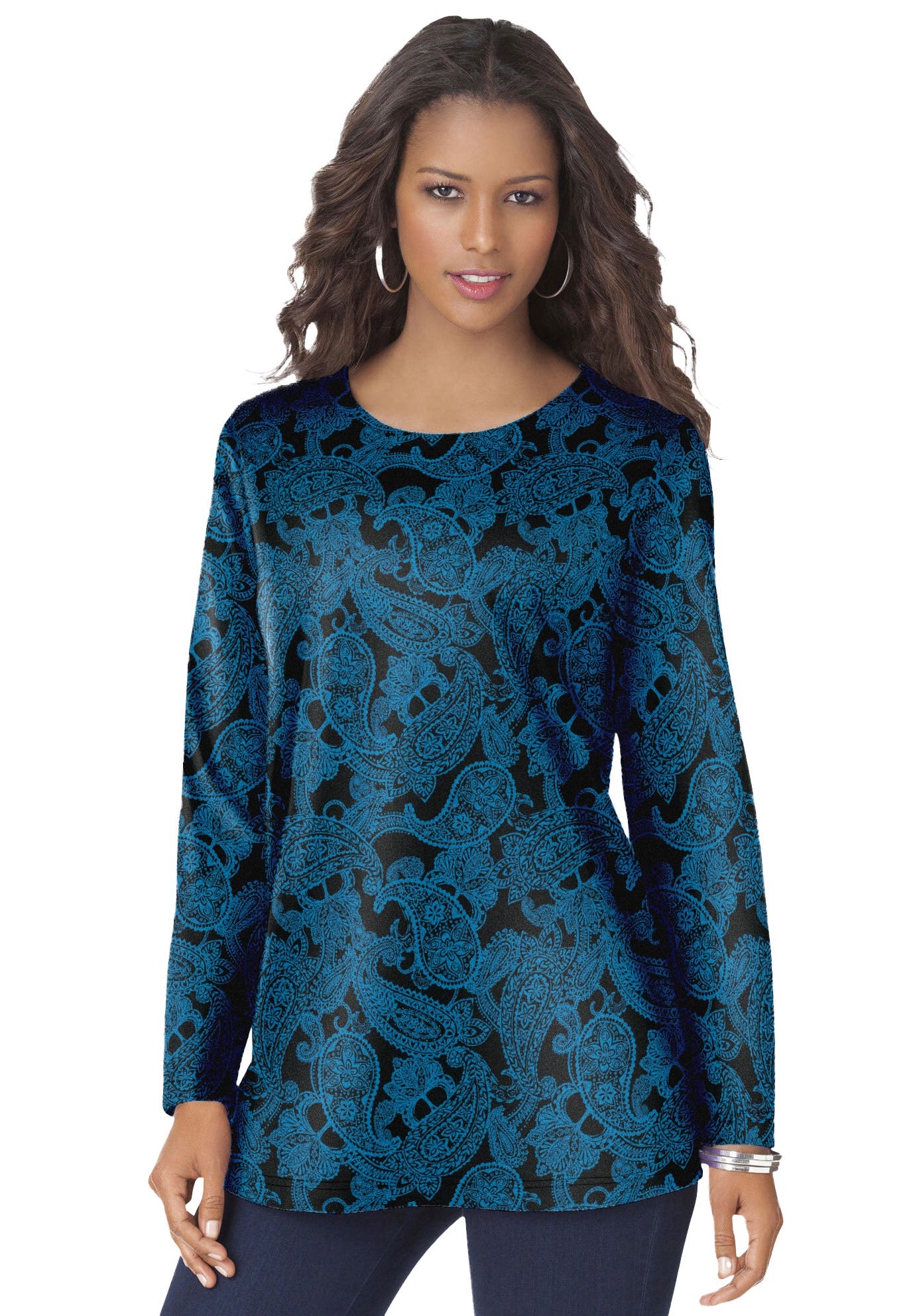 PEACOCK TEAL FANCY PAISLEY