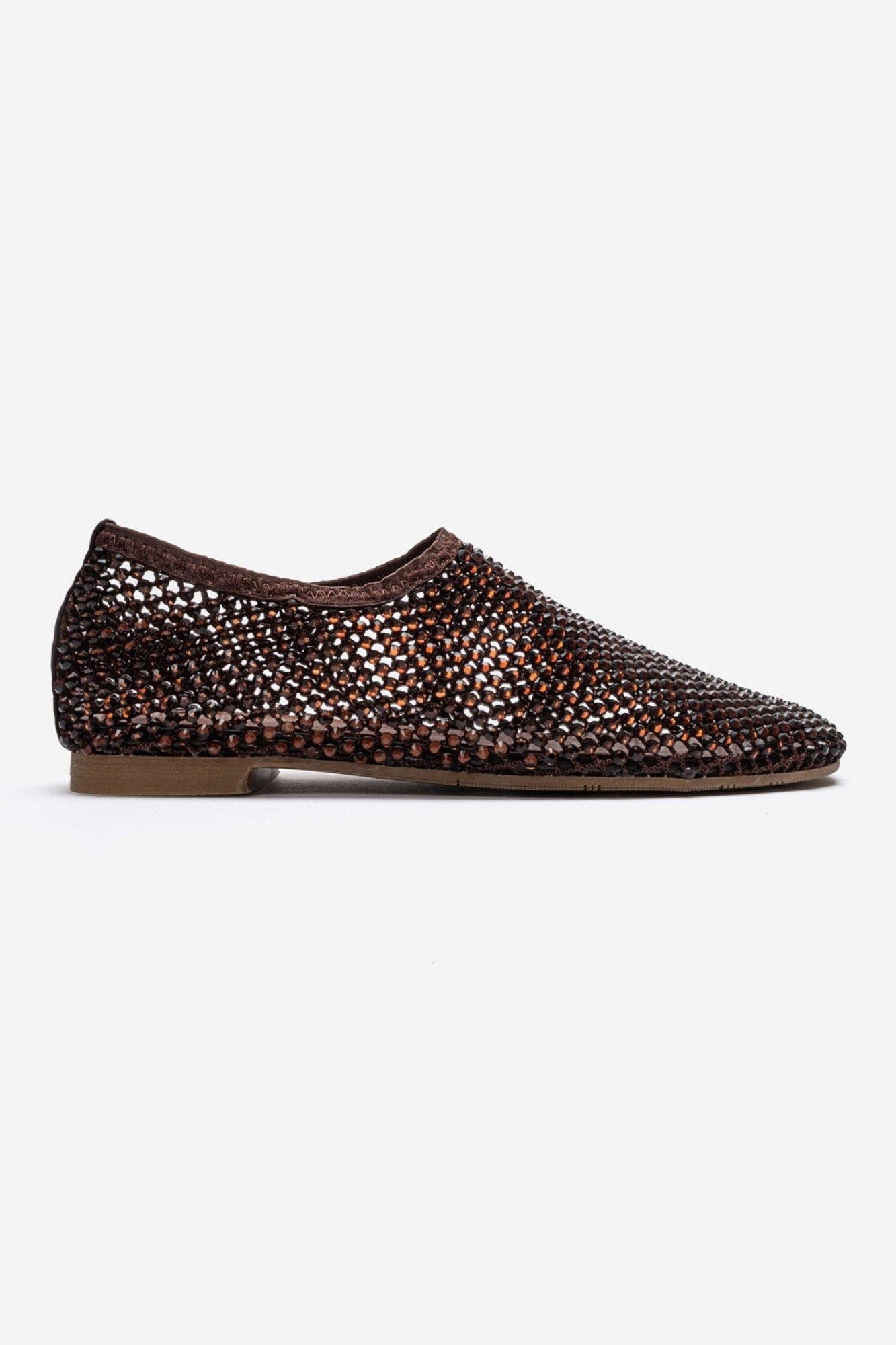 Urela Leather Ballet Flat, Alternate, color, Brown