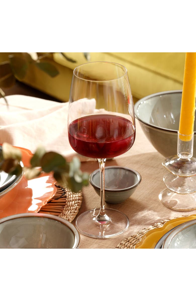 Zsa Zsa Zsu Poznan Glass Red Wine Glass 20 Oz. Transparent Set Of 6, Alternate, color, Clear