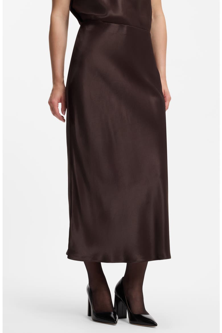 Vesatie Satin Midi Skirt, Main, color, MOLE