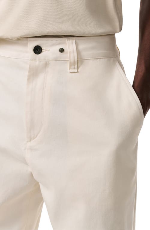 Shop Rag & Bone Haydon Relaxed Straight Leg Twill Chinos In Off White