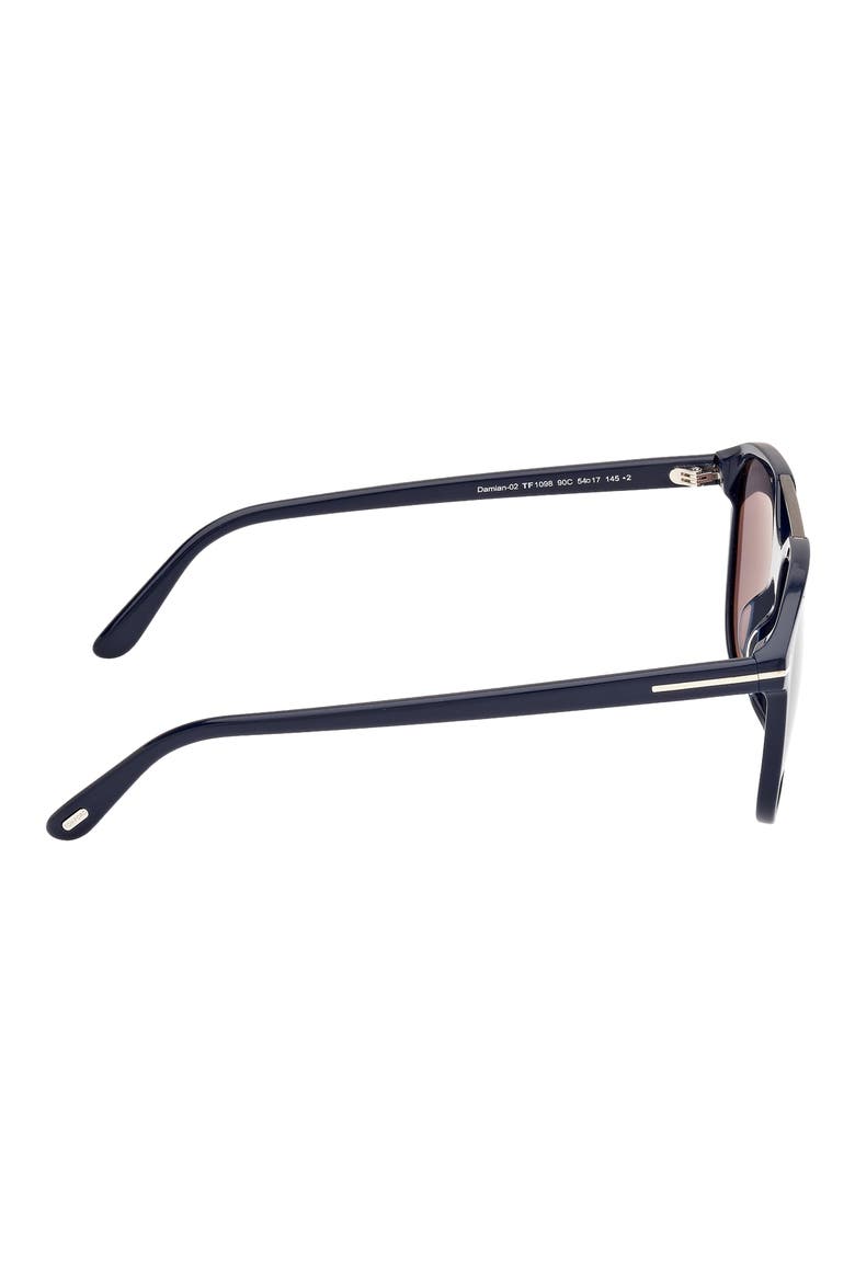 Damian 54mm Pilot Sunglasses, Alternate, color, SHINY NAVY BLUE / LIGHT SMOKE