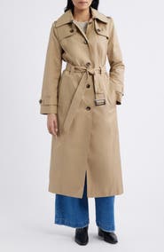 London Fog Cotton Blend Trench Coat