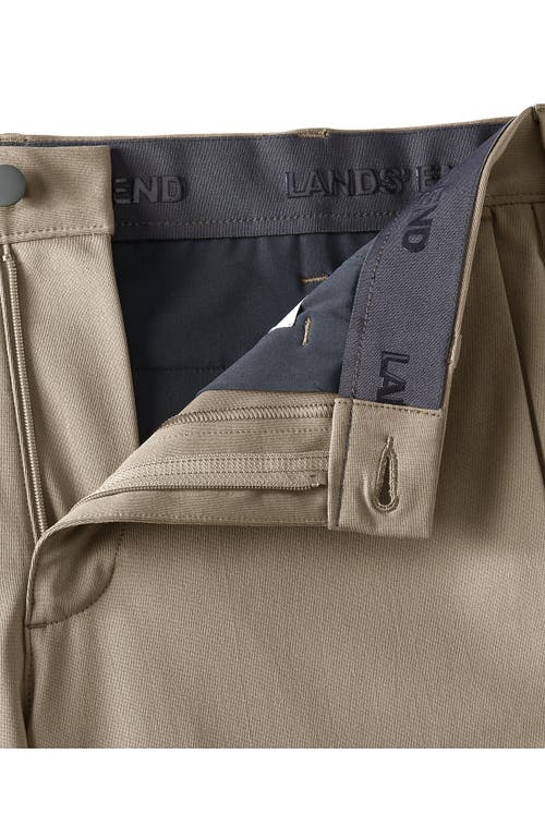 Lands' End Traditional Fit 9" Flex Performance Golf Shorts In Khaki
