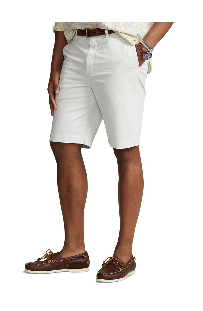 Polo Ralph Lauren Big & Tall Stretch Twill Shorts, Alternate, color, Deckwash White